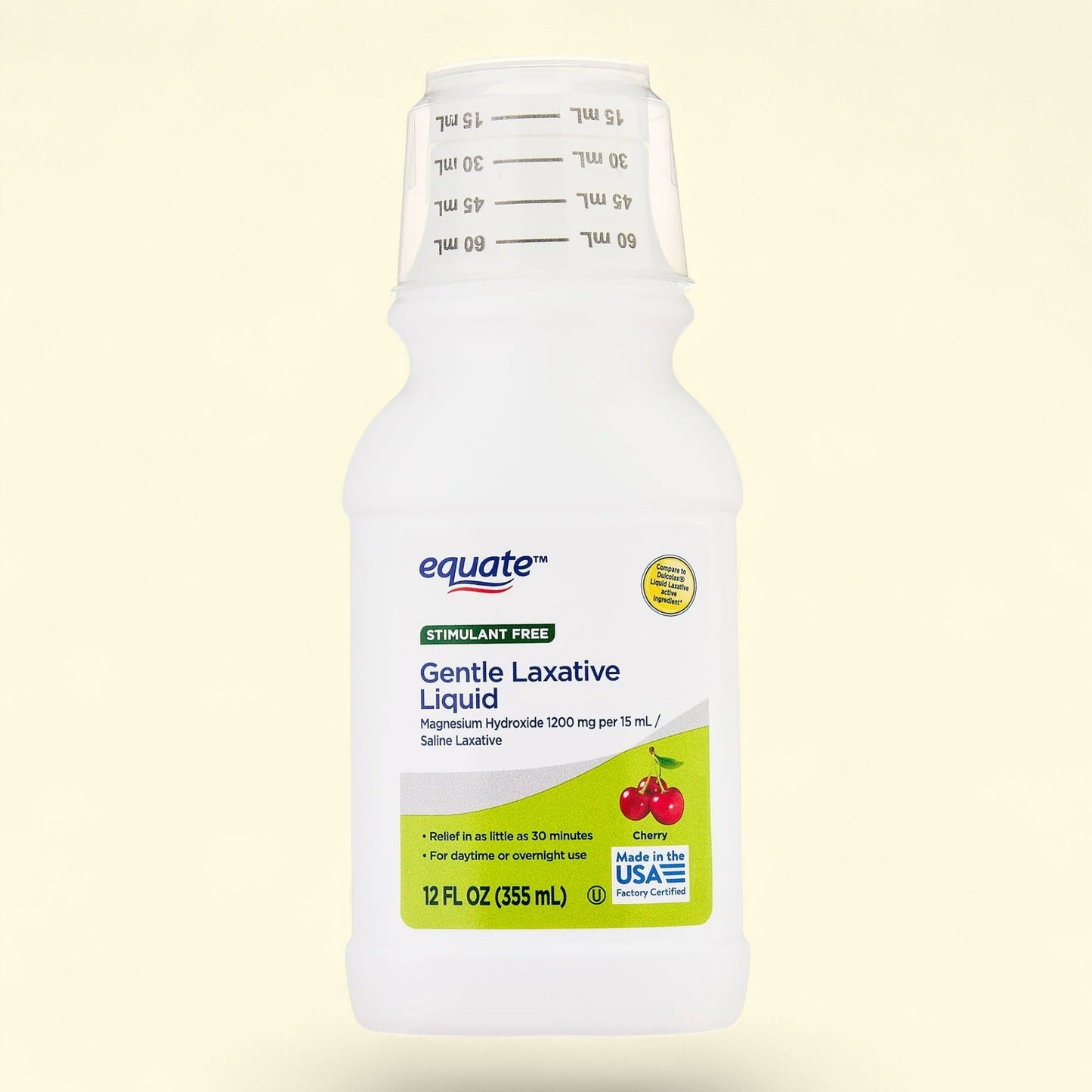 Equate Gentle Laxative Liquid, Cherry, 12fl oz