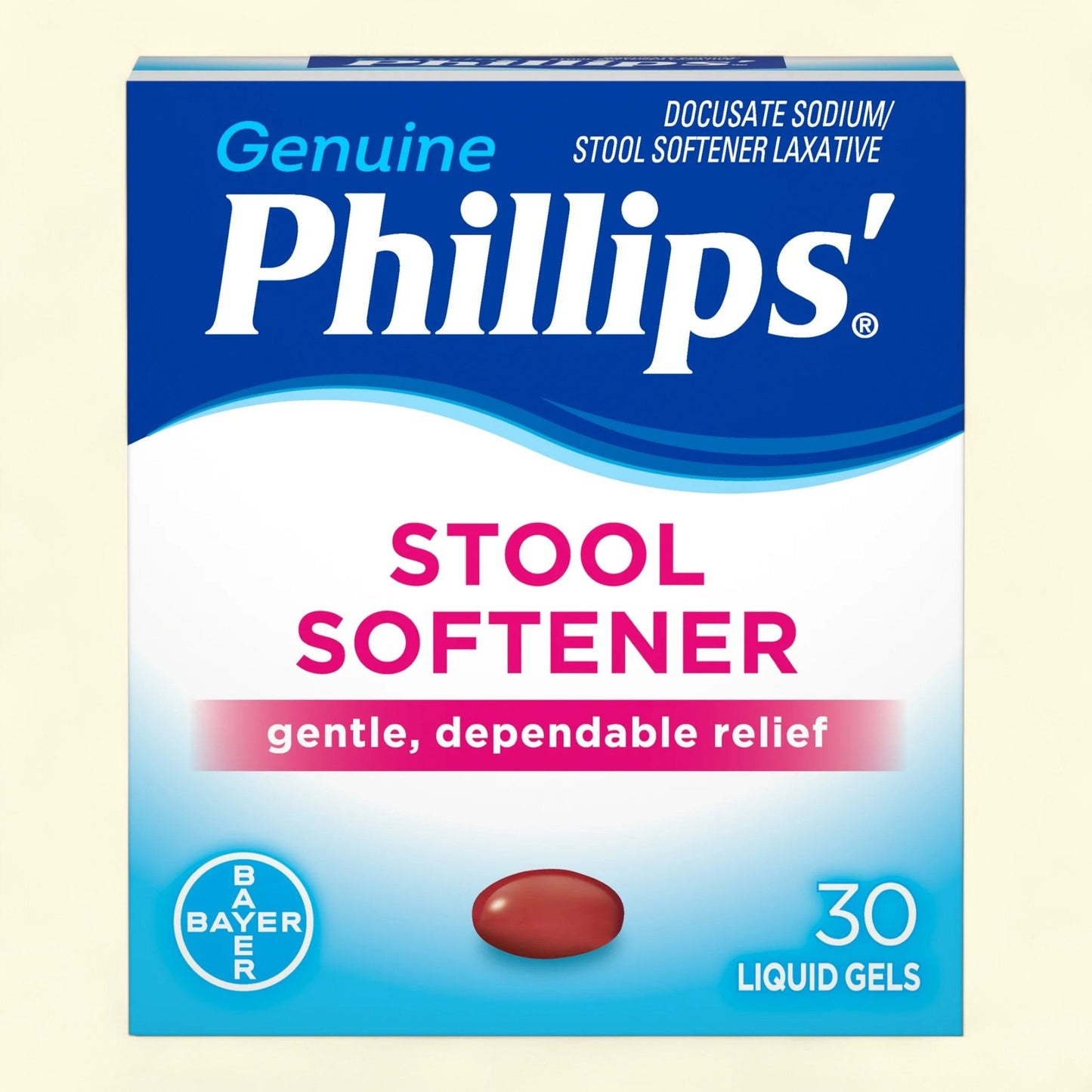 Phillips Stool Softener Liquid Gels, 30 Count