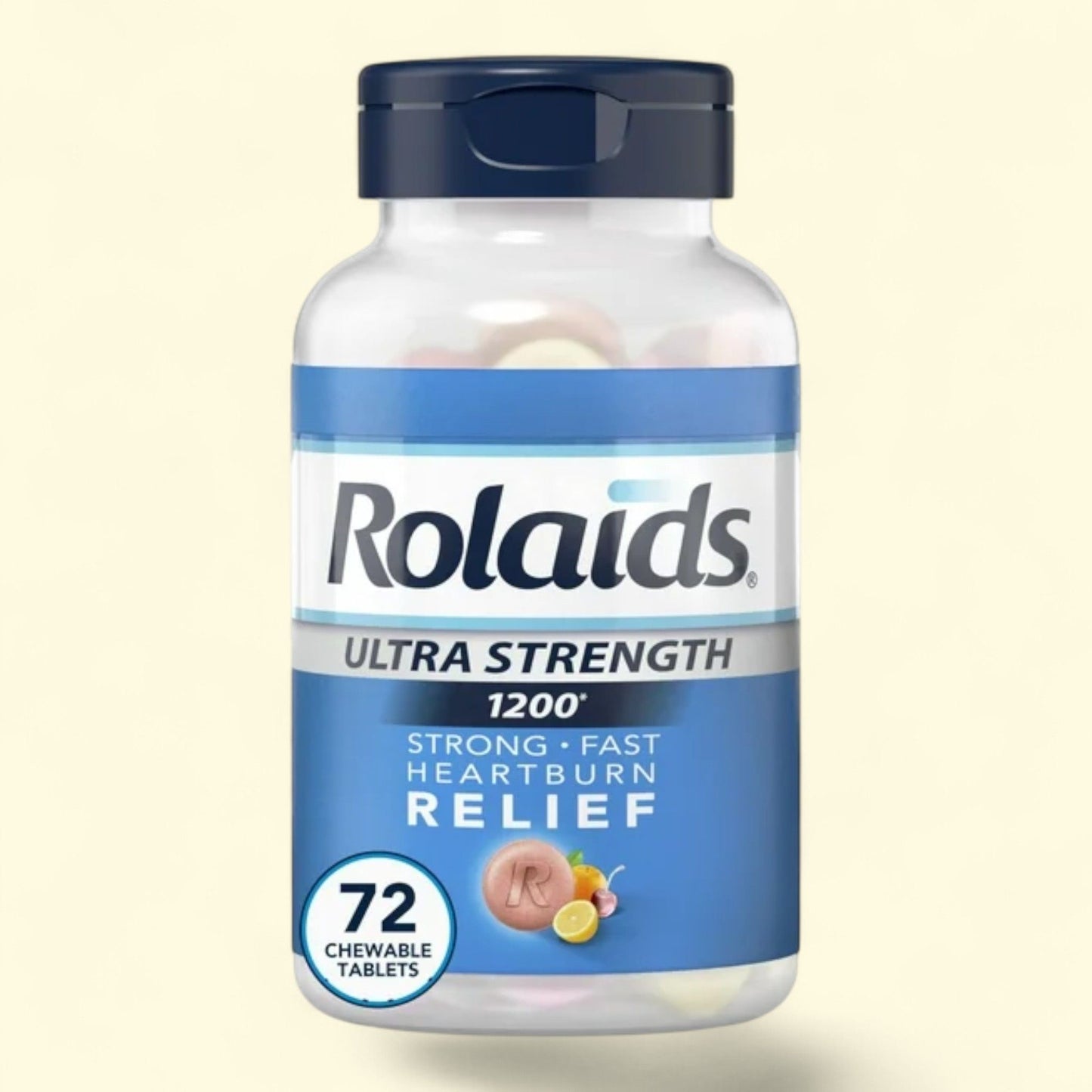 Rolaids Chewable Antacid Tablets, Fruit, 72 Count — authentic US product shipped worldwide by Treatspree