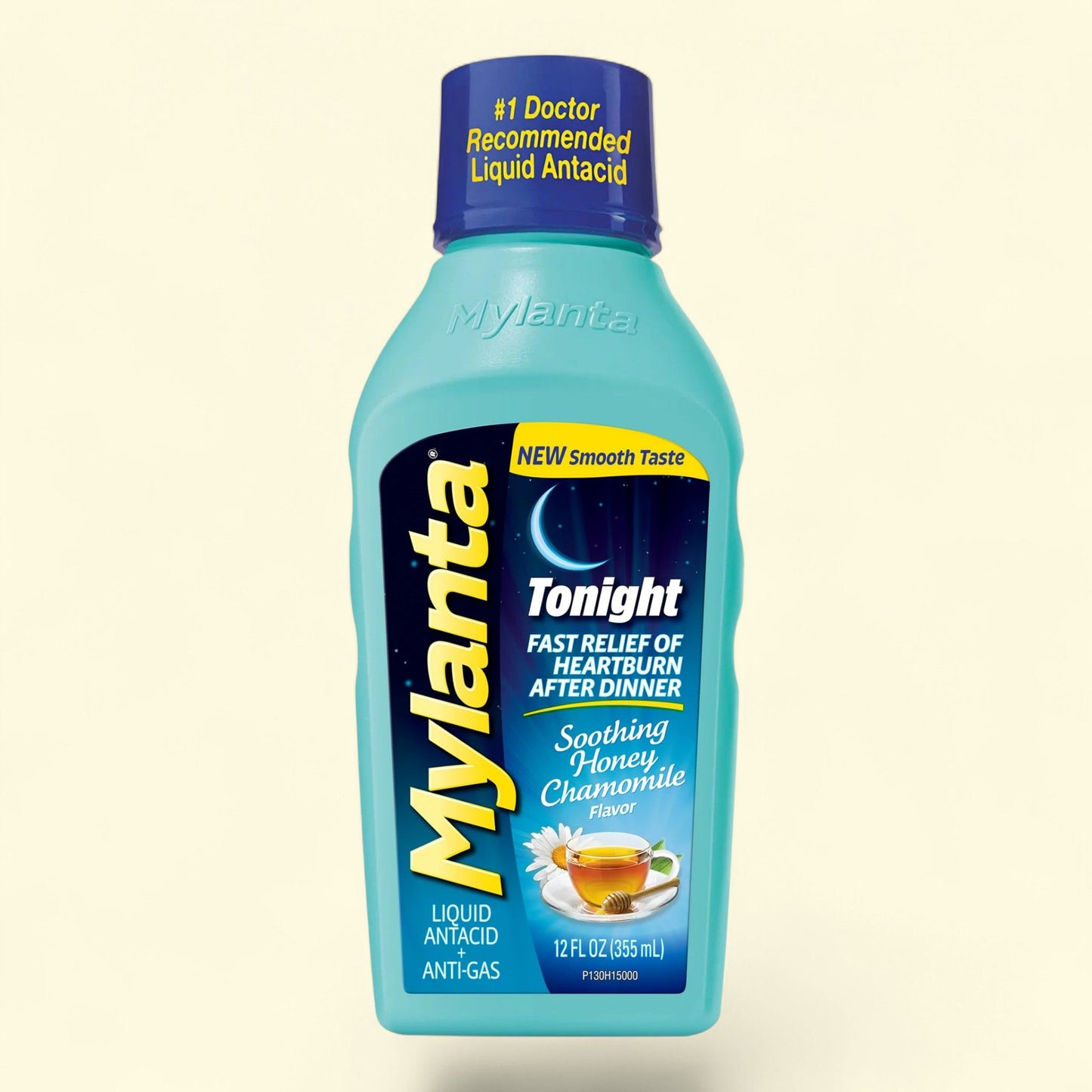 Mylanta Antacid Heartburn & Gas Tonight Formula, Liquid, 12 fl oz