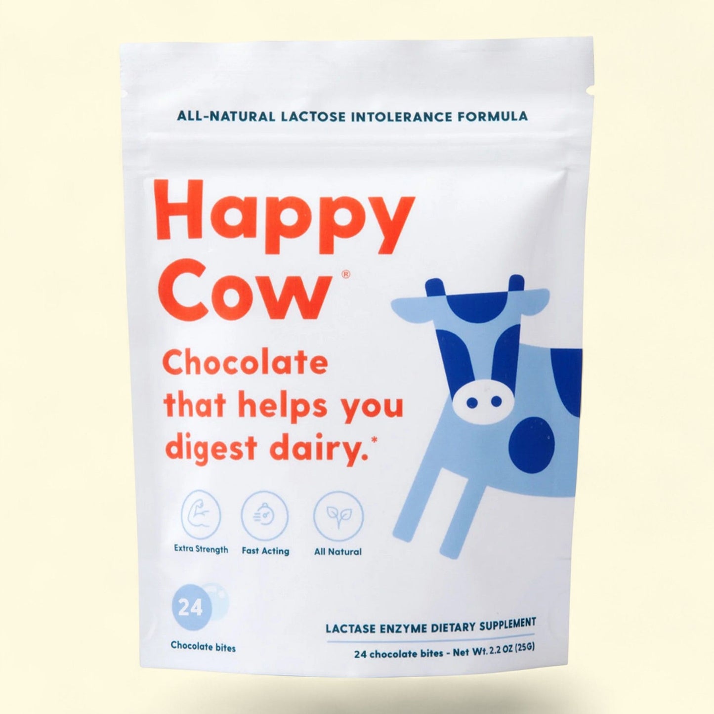 Happy Cow Lactase Supplement, 24 Count