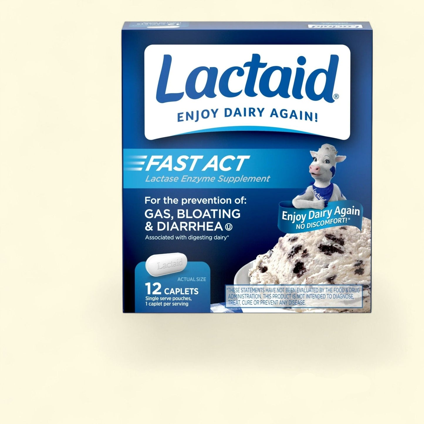 Lactaid Fast Act, 12 Travel Packs of 1-ct
