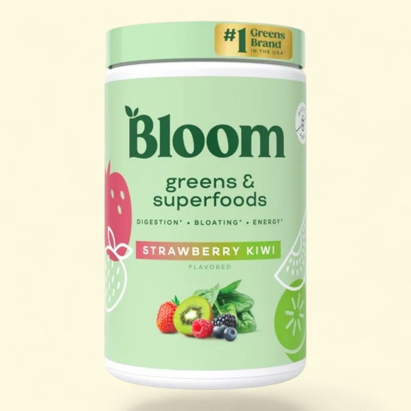 Bloom Nutrition Greens & Superfoods Powder, Strawberry Kiwi, 25 Servings