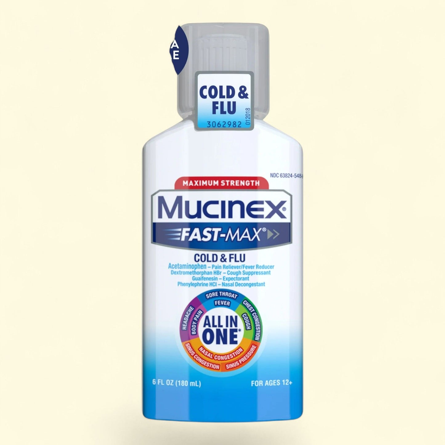 Mucinex Fast-Max Cold and Flu Medicine, 6 fl oz