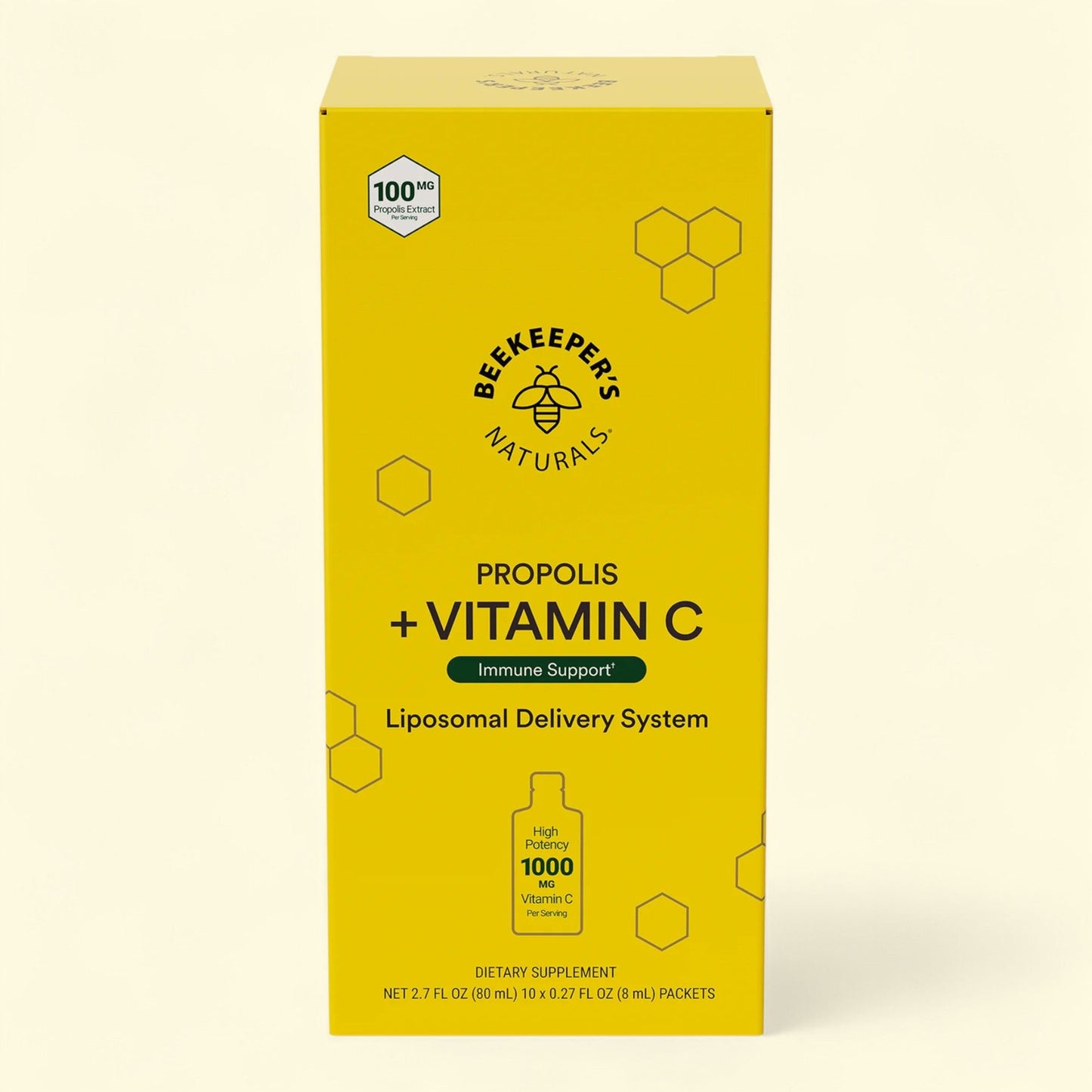 Beekeeper's Naturals Propolis Liposomal Vitamin C, 1000mg, 10 Count