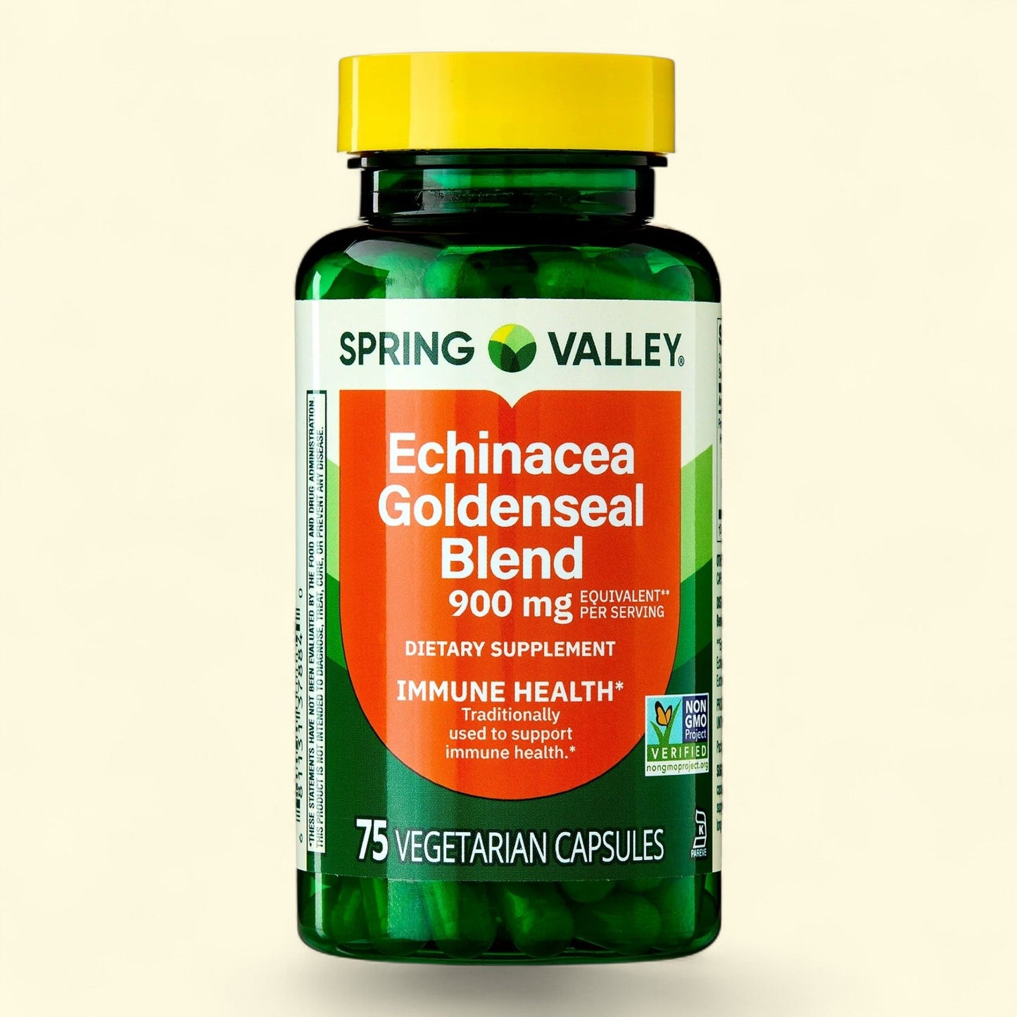 Spring Valley Echinacea Goldenseal Blend Capsules, 900 mg, 75 Count