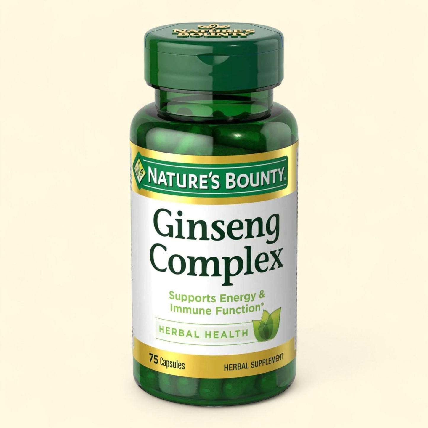 Nature's Bounty Ginseng Complex Capsules, 75 Ct — authentic US product shipped worldwide by Treatspree