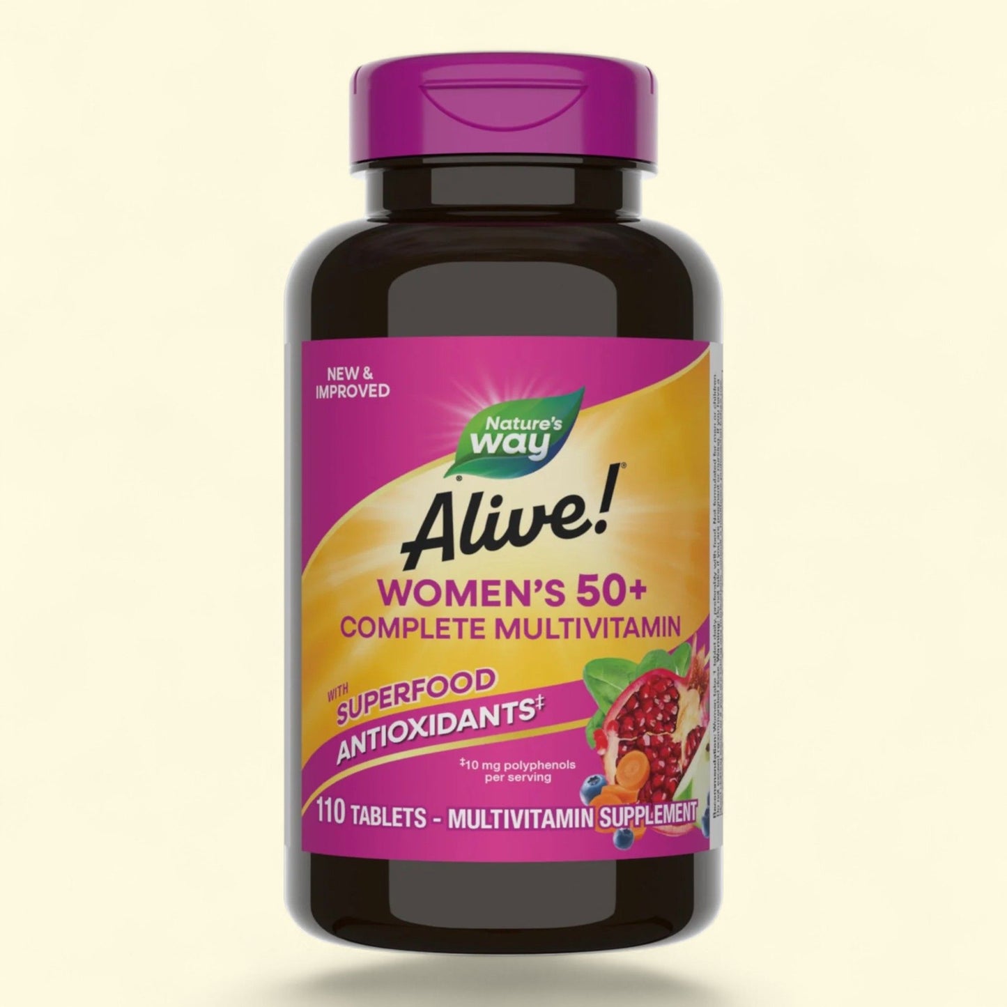 Nature's Way Alive! Women's 50+ Complete Multivitamin Supplement Tablets, 110 Count
