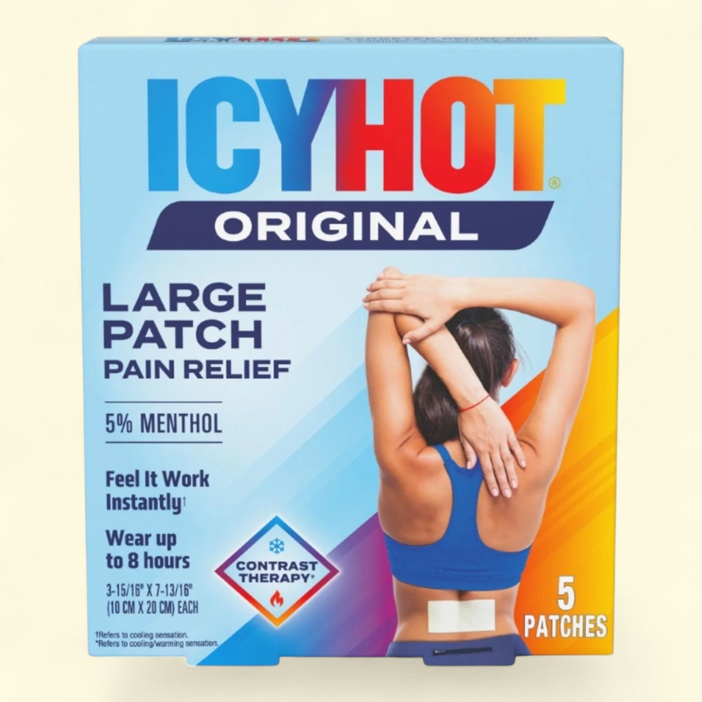 Icy Hot Pain Relief Patch, Large, 5 Count