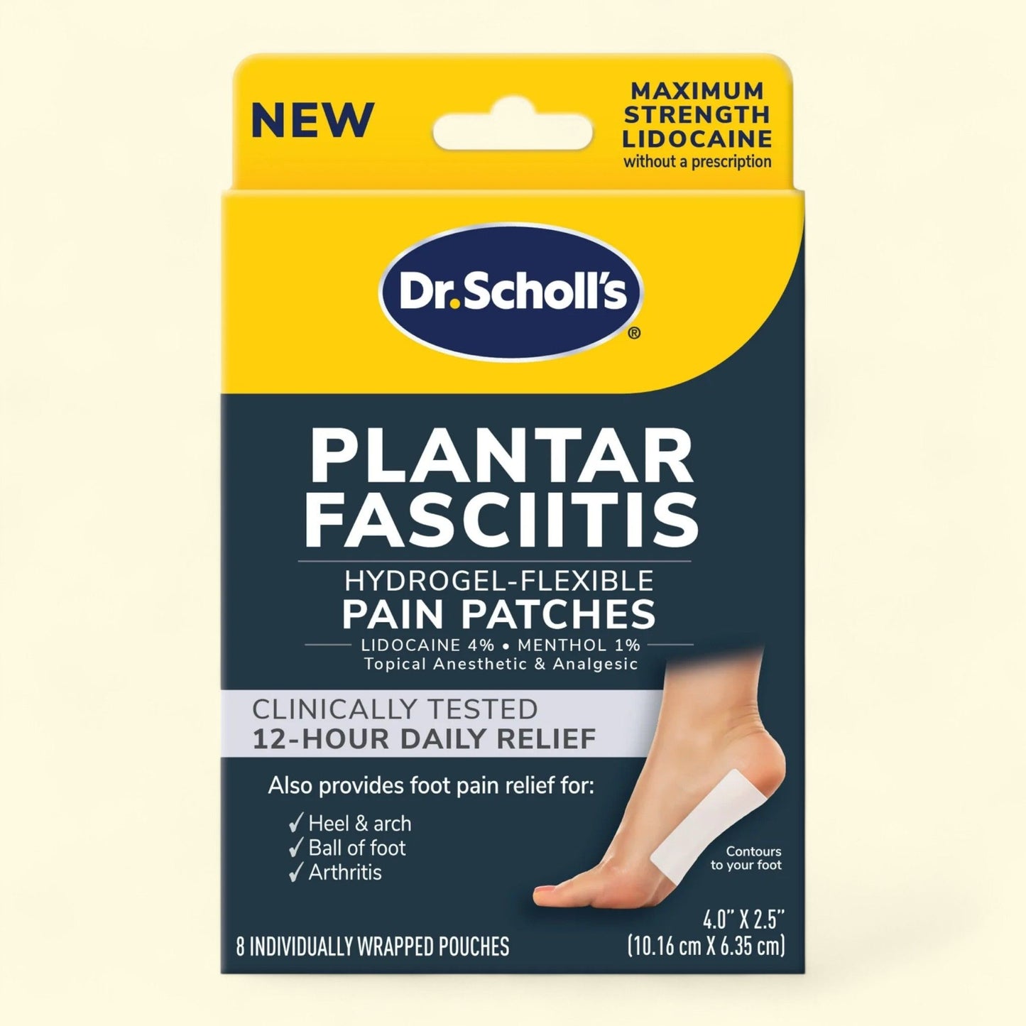 Dr. Scholl's Plantar Fasciitis Pain Patches, 8 Count