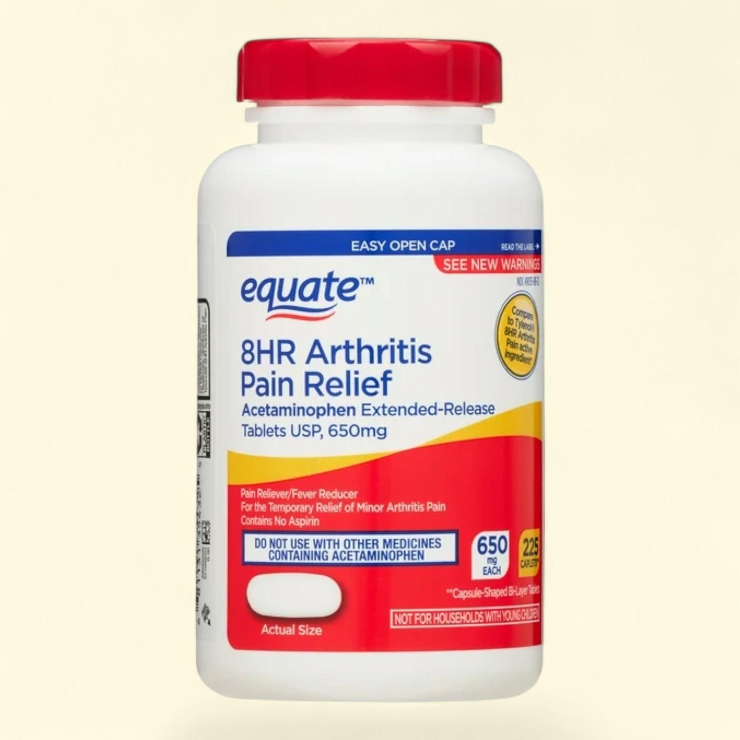 Equate Arthritis Pain Relief Tablets, 650mg, 225 Count