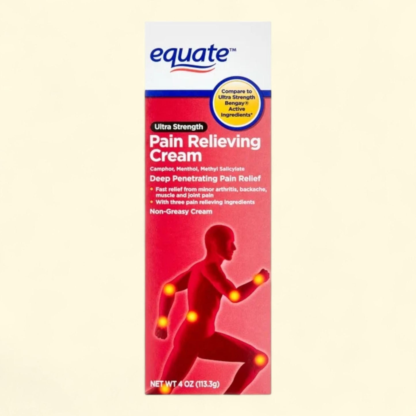 Equate Pain Relieving Cream, 4 oz