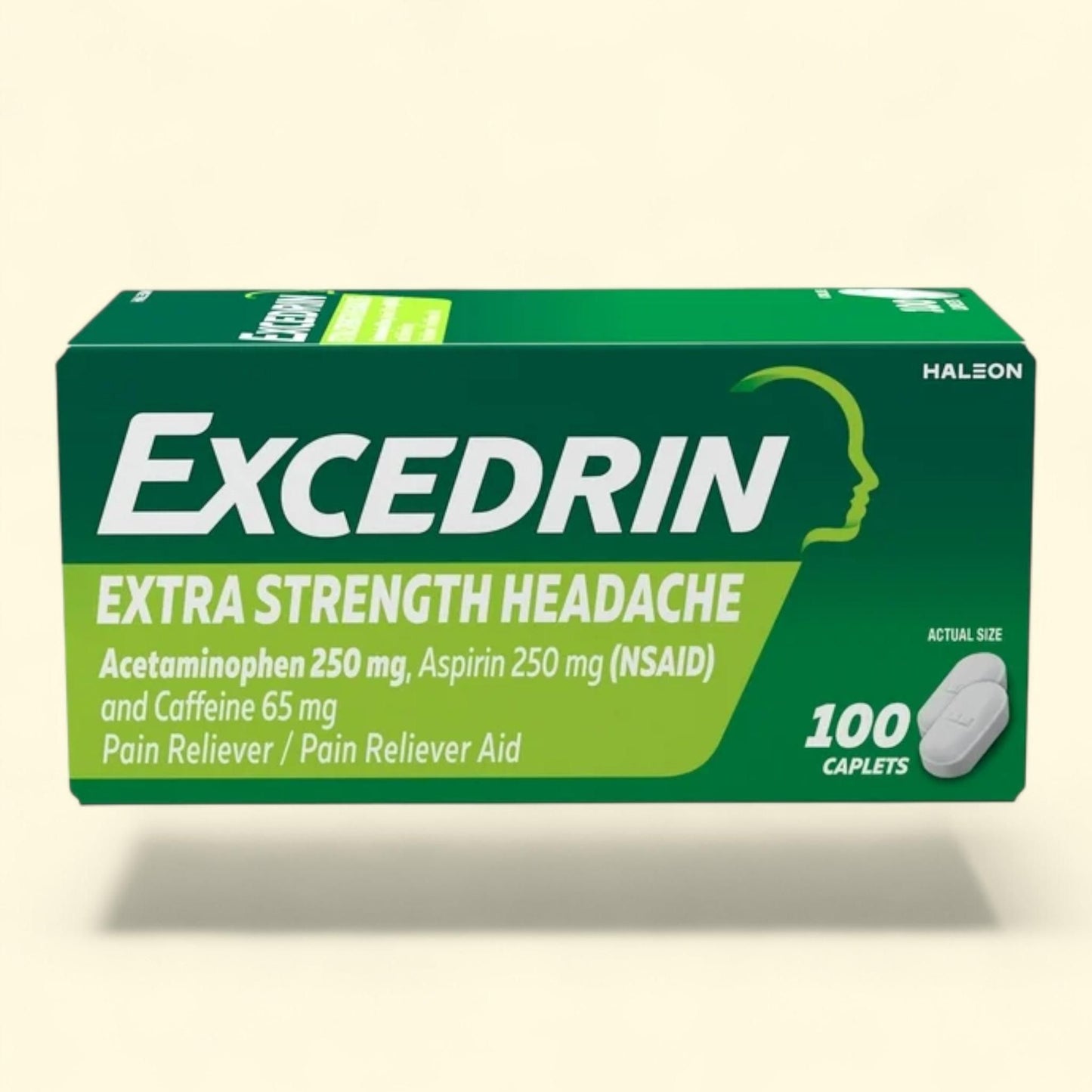 Excedrin Extra Strength Pain Relief Caplets, 100 Count