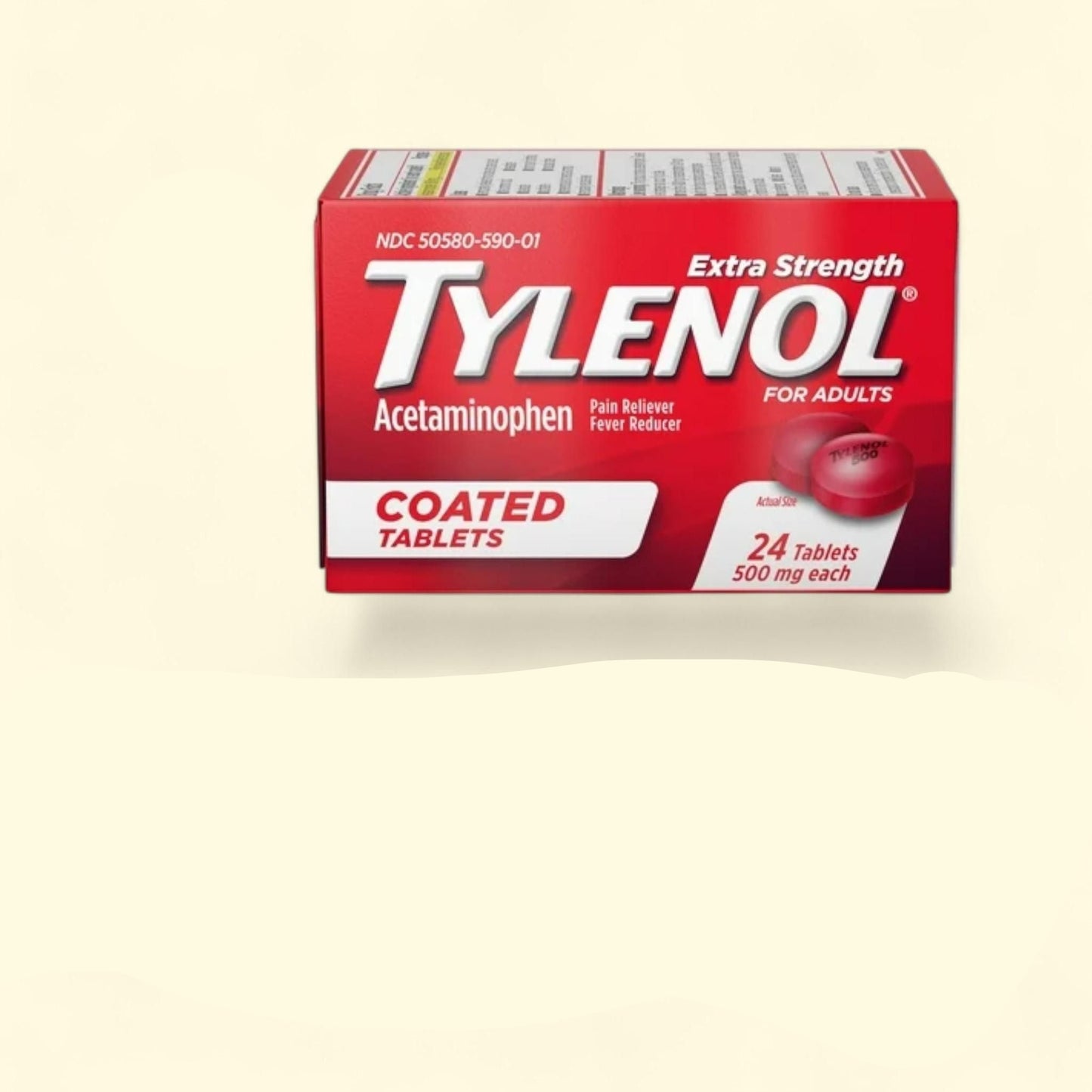 Tylenol Extra Strength Coated Tablets, 24 Ct