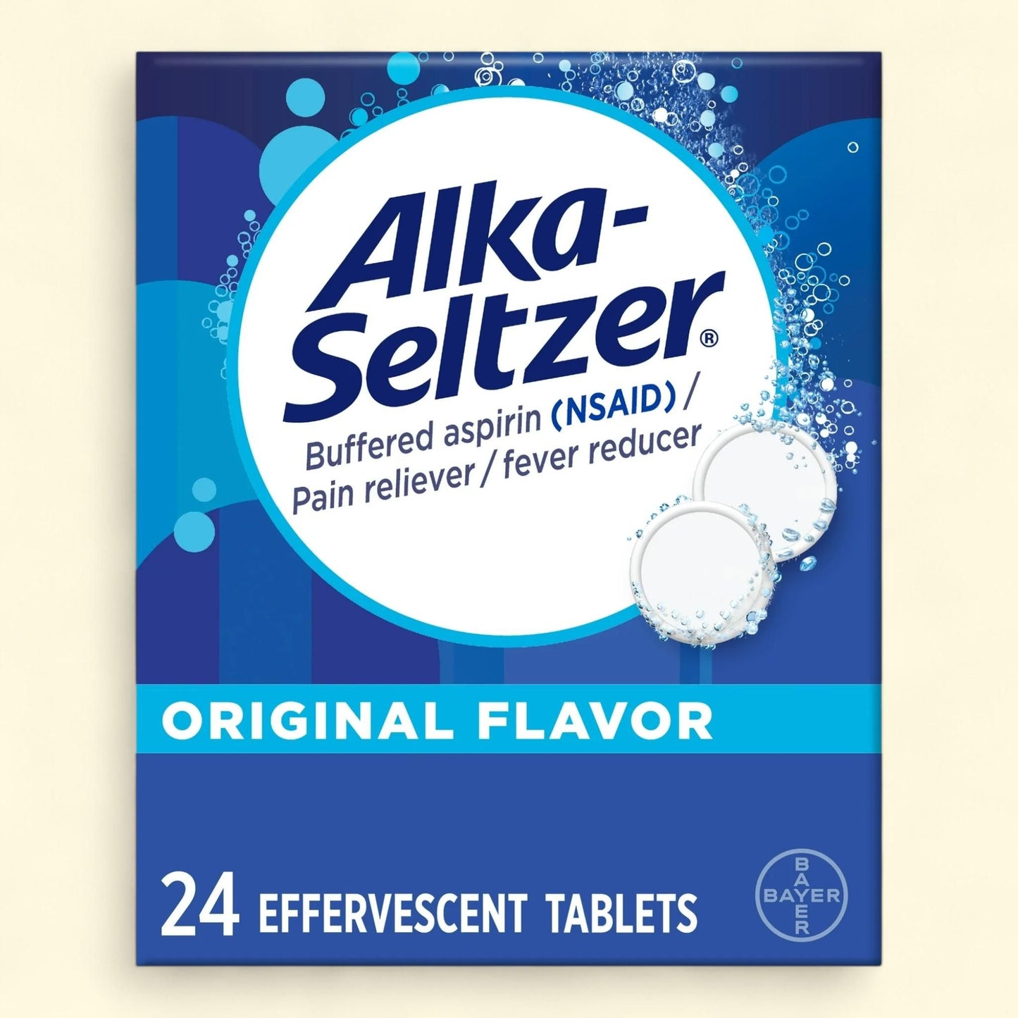 Alka-Seltzer Original Pain Relief Effervescent, 24ct