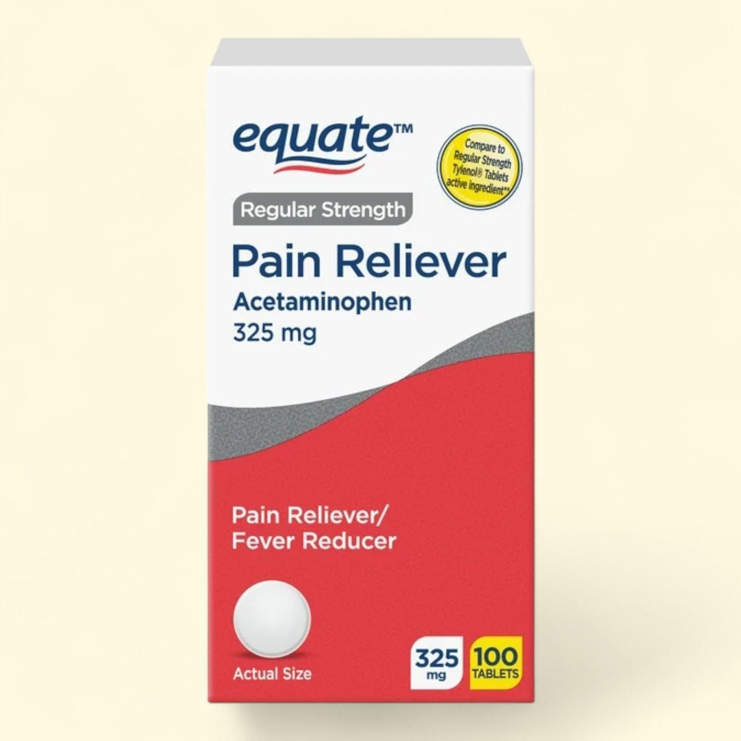 Equate Acetaminophen Tablets, 325mg, 100 Count