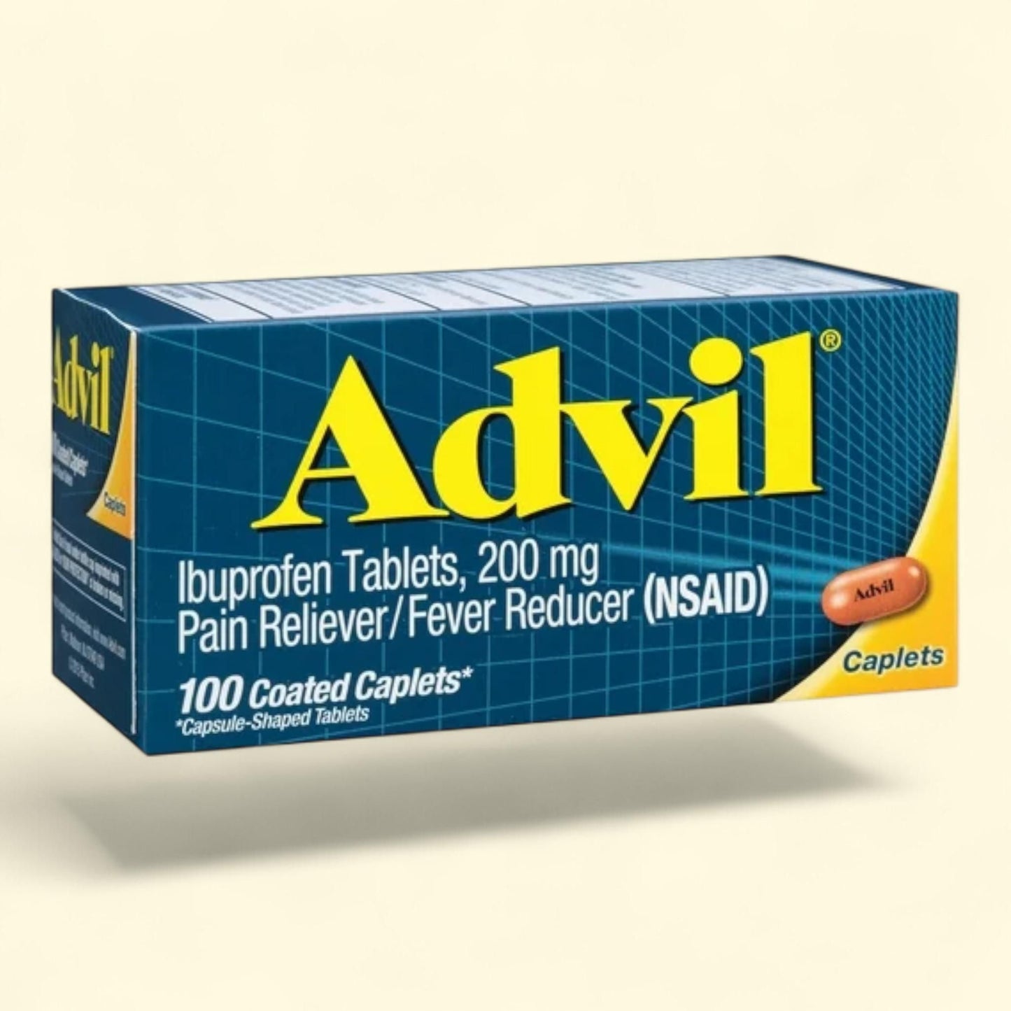 Advil Pain Reliever Coated Caplets, 200Mg, 100 Count
