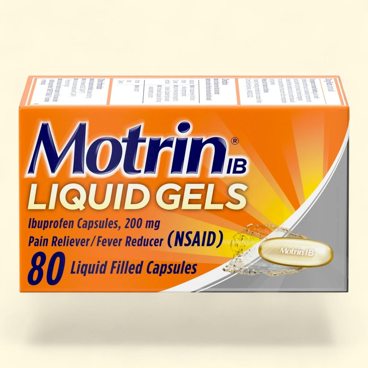 Motrin IB Liquid Gels, 80 Ct