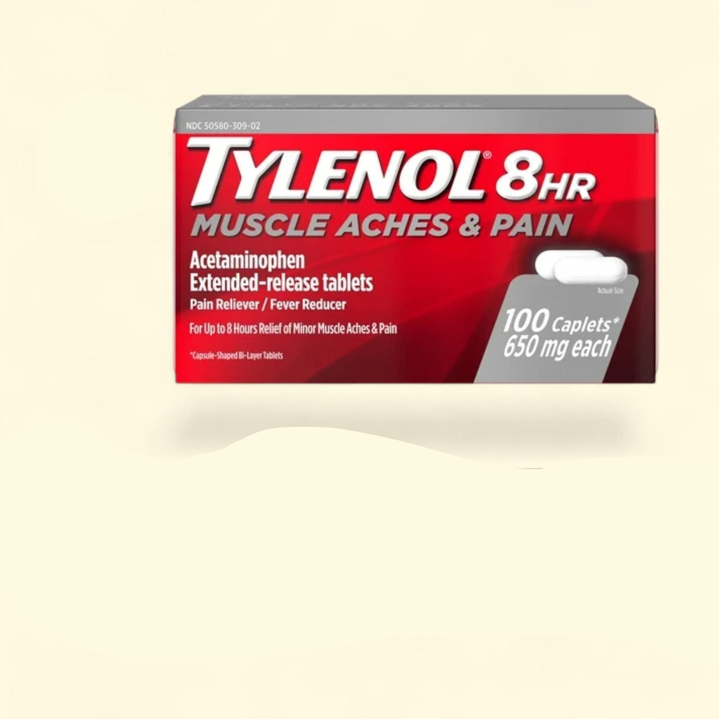 Tylenol Muscle Aches & Pain Tablets, 100 Count