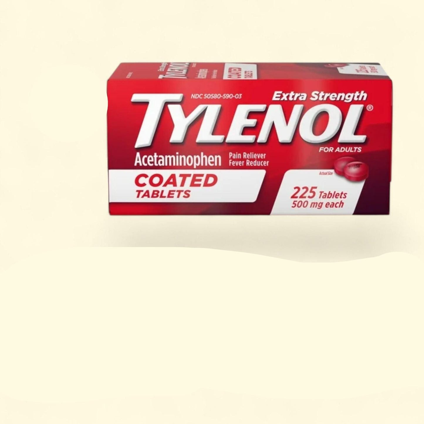 Tylenol Extra Strength Coated Tablets, 225 Ct