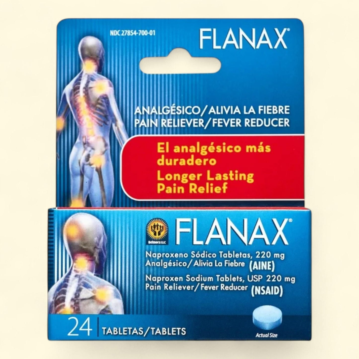 Flanax Pain Reliever Tablets, 24 Tablets