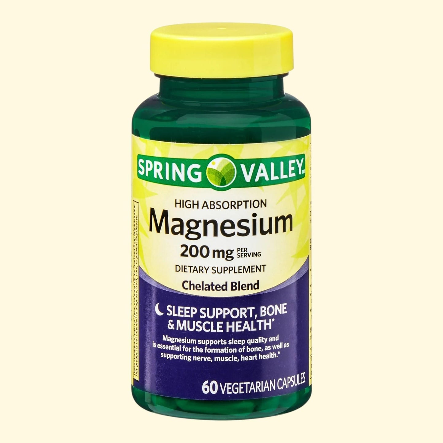 Spring Valley Magnesium Dietary Supplement, 200 mg, 60 Count