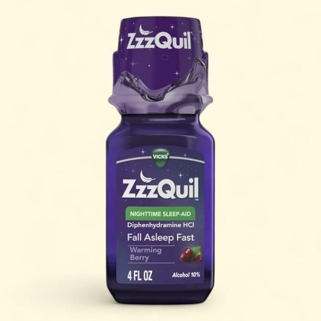Vicks ZzzQuil Nighttime Sleep Aid Liquid, 4 Fl oz