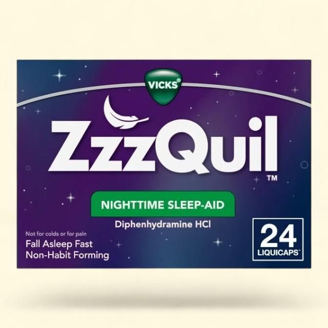 Vicks ZzzQuil Nighttime Sleep Aid Tablets, 24 Count