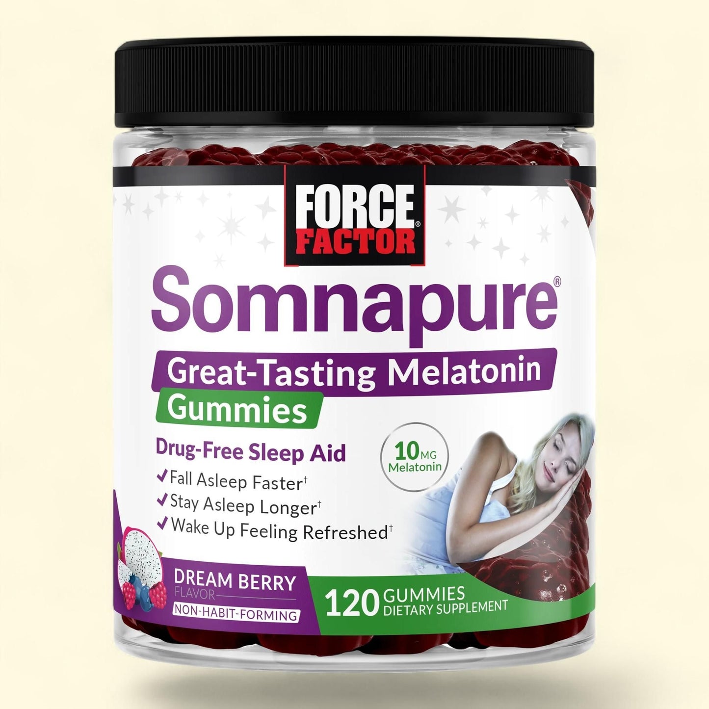 Force Factor Somnapure Melatonin Gummies 10mg, 120 Gummies