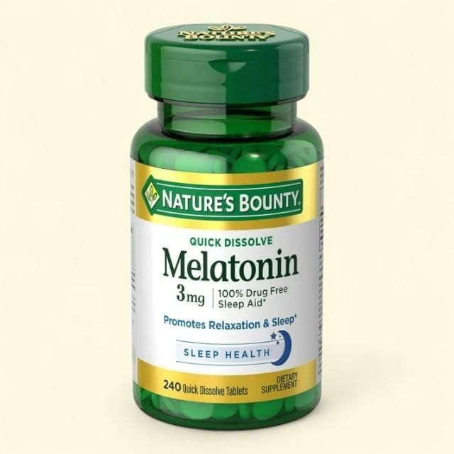 Nature's Bounty Melatonin Supplement, 3mg, 240 Tablets — authentic US product shipped worldwide by Treatspree