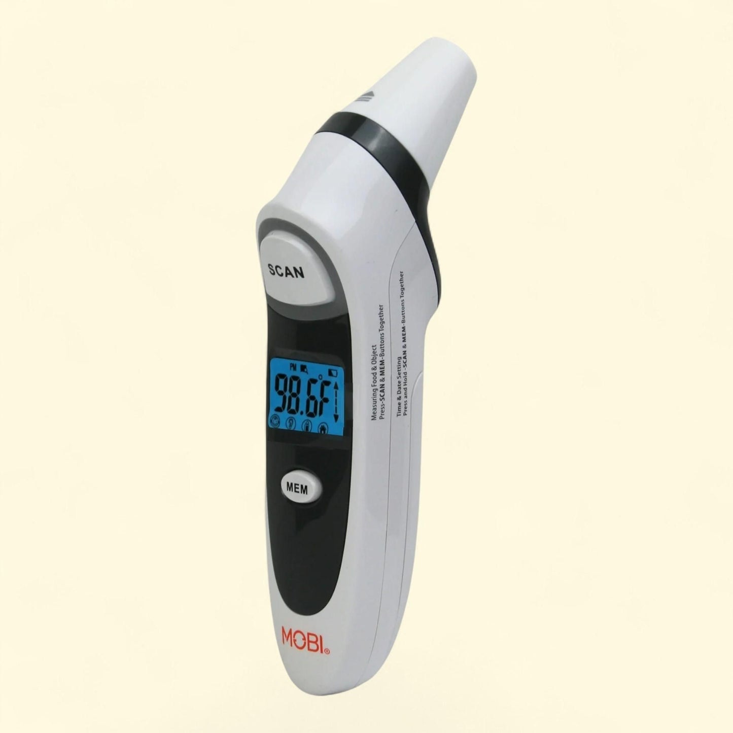 MOBI DualScan Prime Ear & Forehead Thermometer, all ages