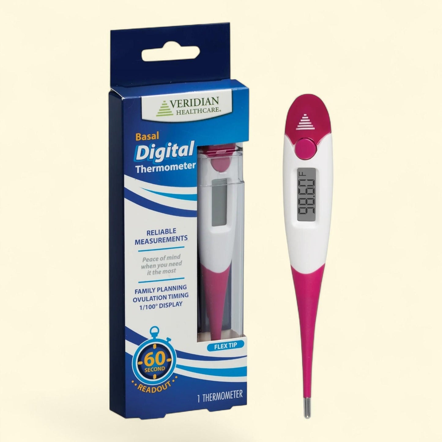 Veridian Basal Digital Thermometer, 60-Second