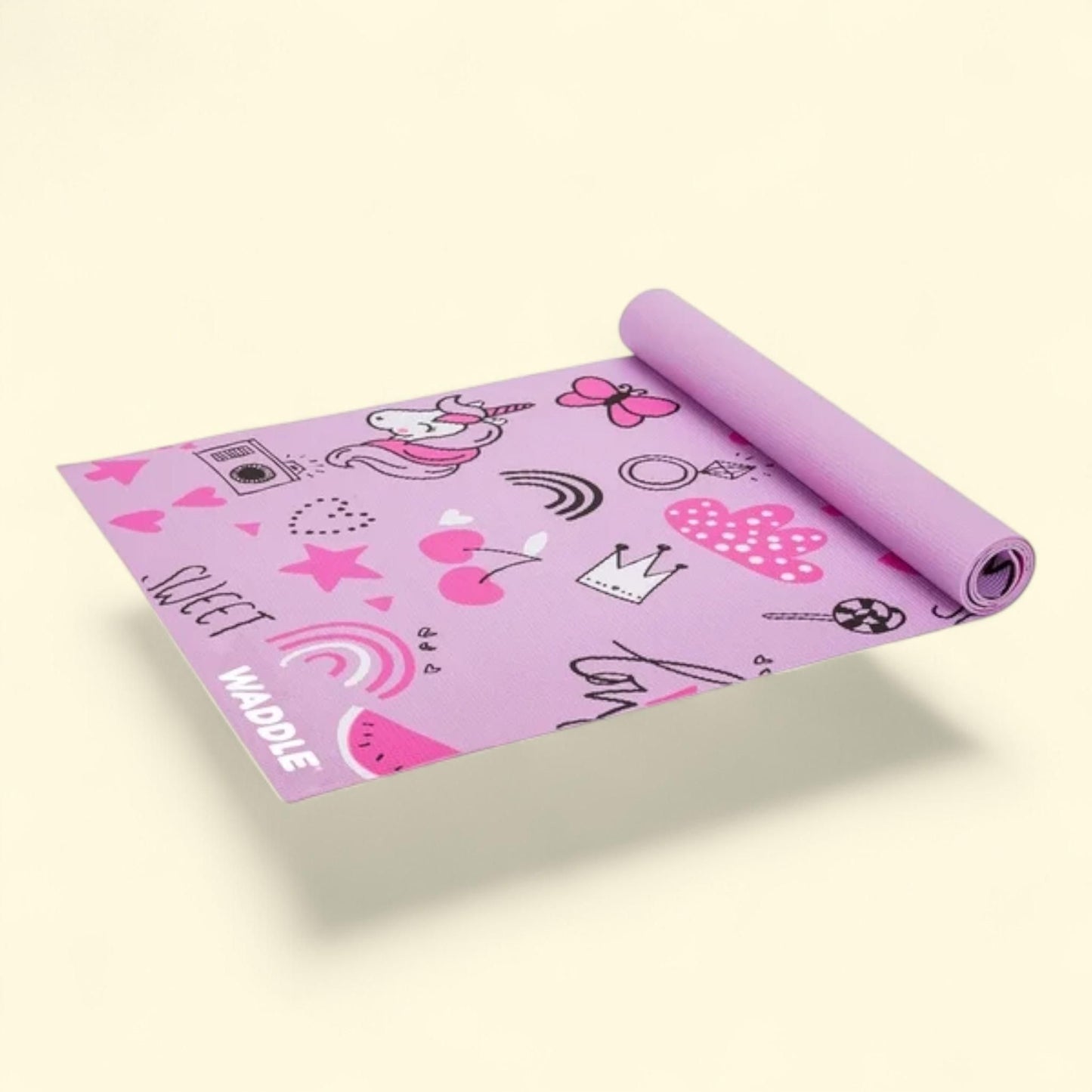 Waddle Yoga Mat, Kids, Unicorn, 1 count