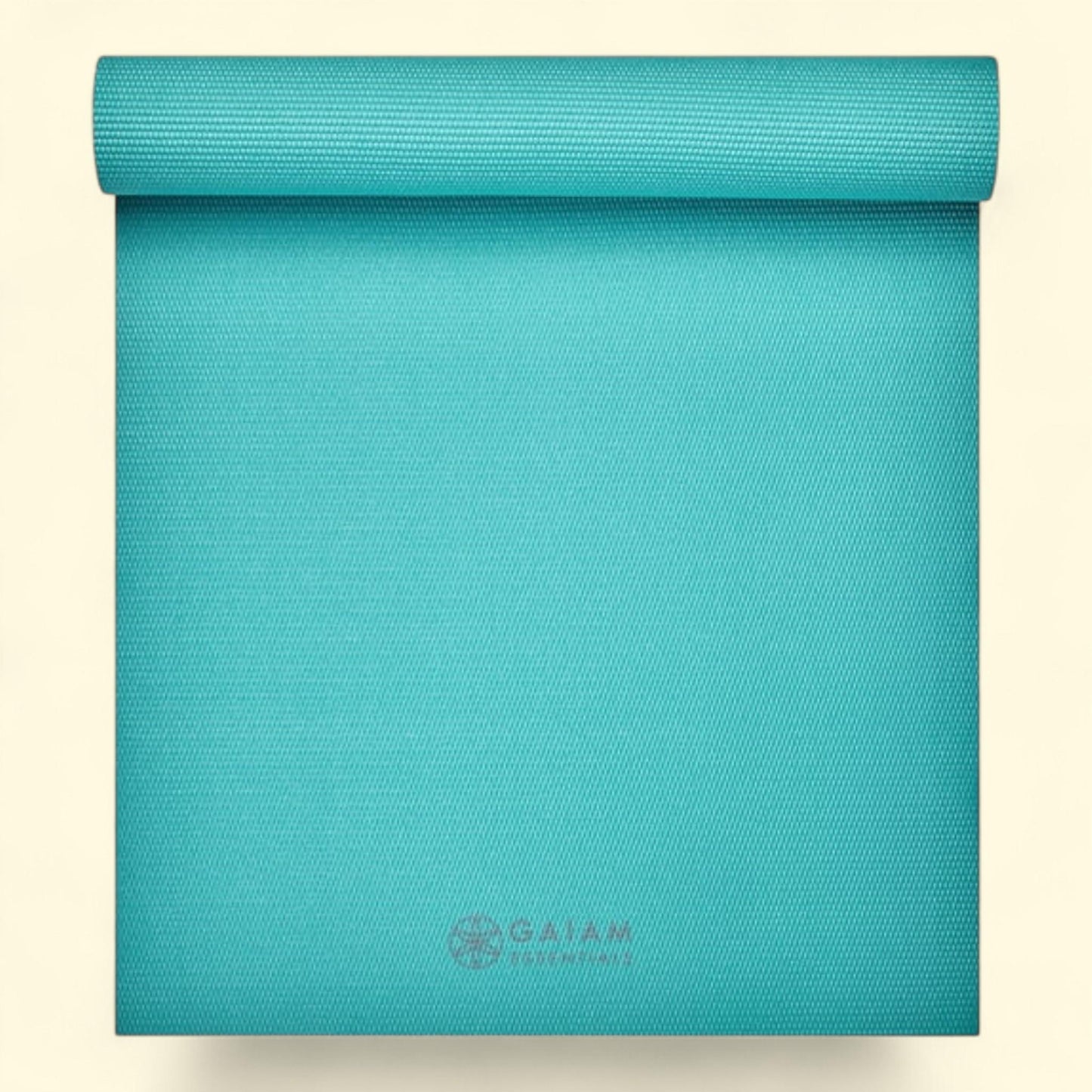 Gaiam Essentials Yoga Mat with Carrier, Teal, 1 count