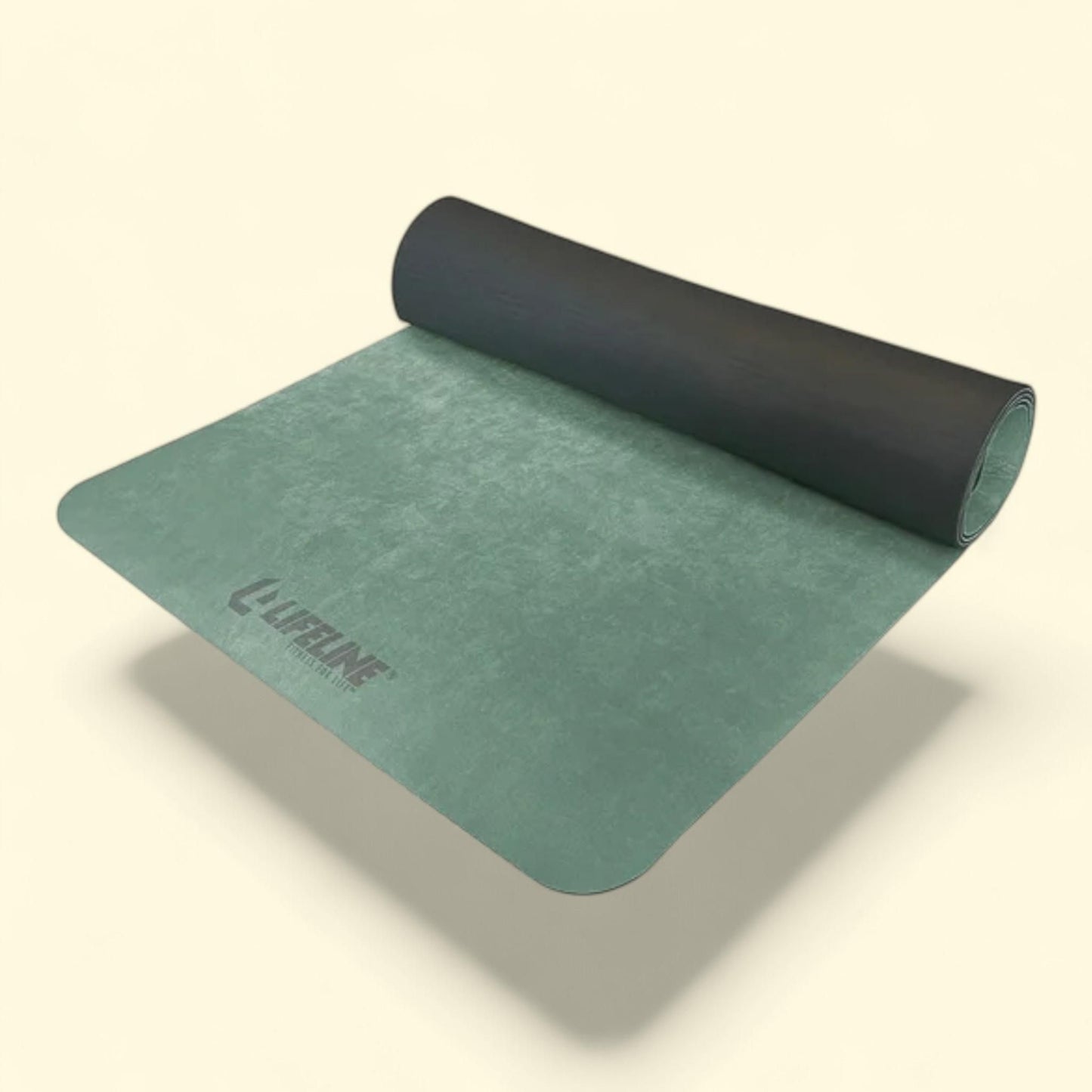 Lifeline Fitness Premium Suede Yoga Mat, High-Density Exercise Mat - Lightweight Mat w/ Carry Strap, 1 count