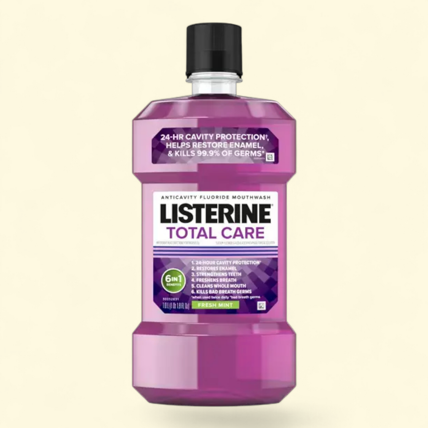 Listerine Total Care Mouthwash, Fresh Mint, 250 mL