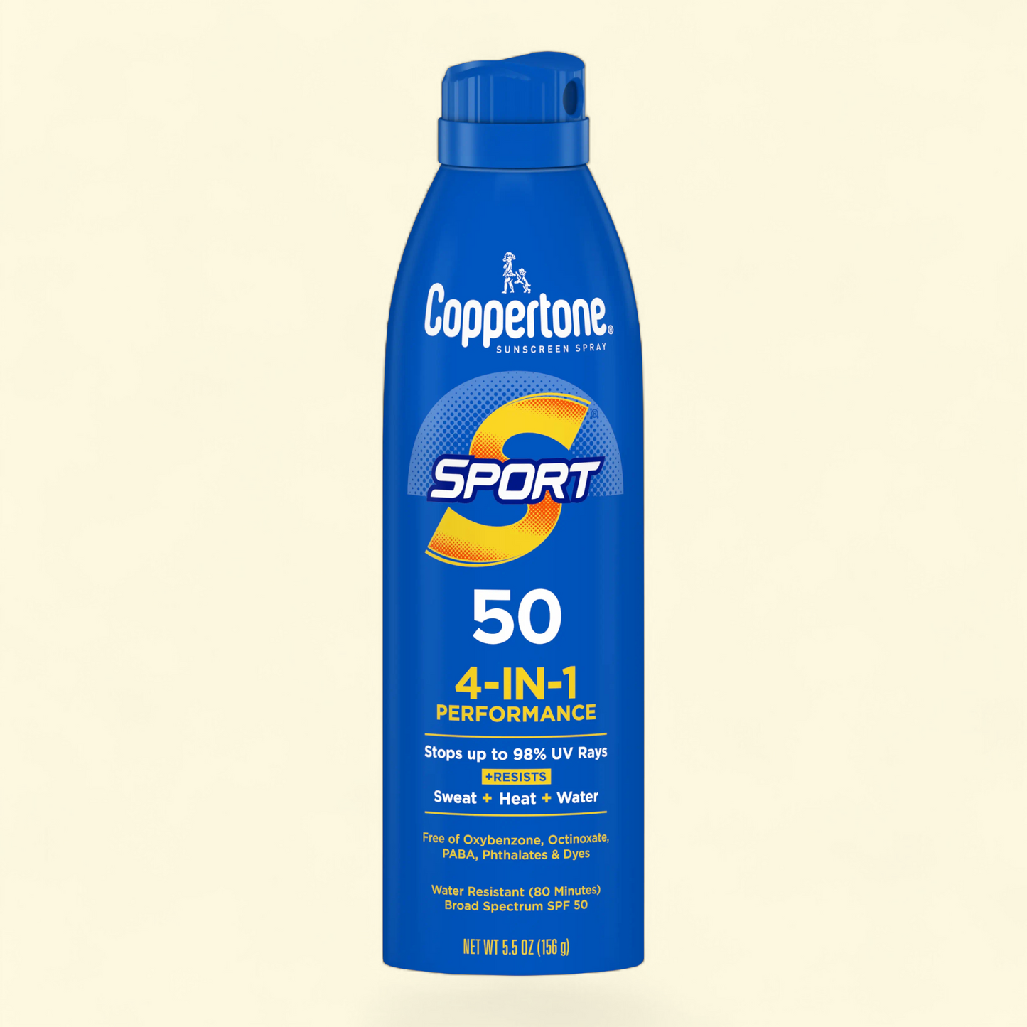 Coppertone Sport Sunscreen Spray, SPF 50, 5.5 oz