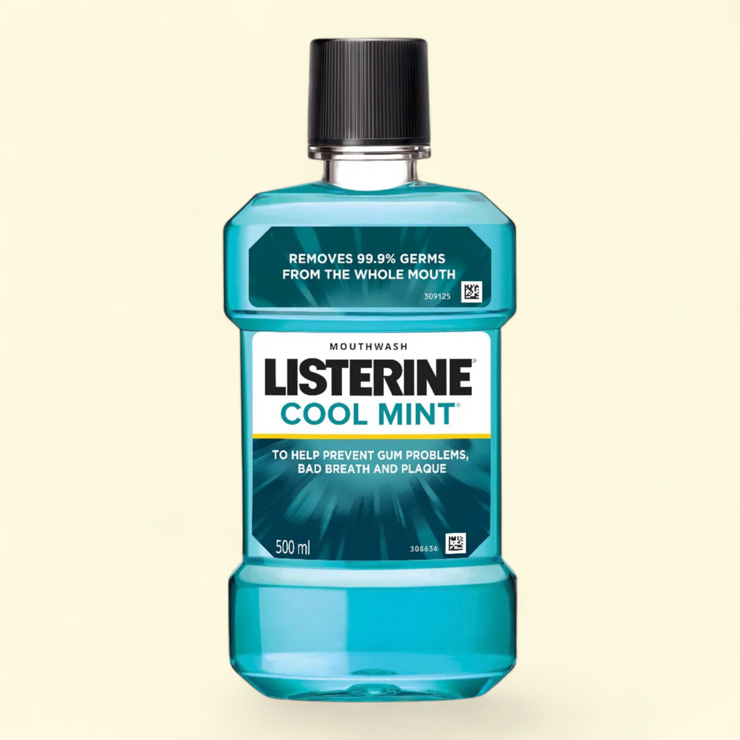 Listerine Cool Mint Antiseptic Mouthwash, 500 mL