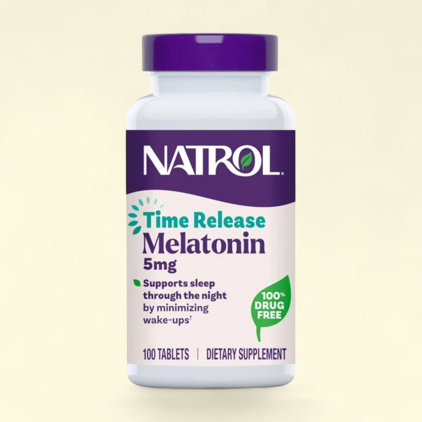 Natrol Melatonin 5 mg Time Release, 100 Tablets — authentic US product shipped worldwide by Treatspree