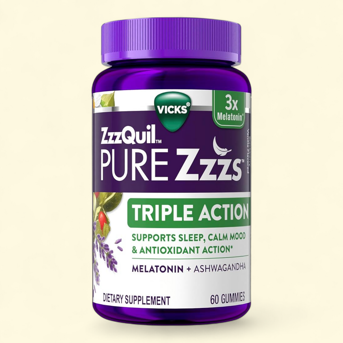 Vicks ZzzQuil Pure Zzzs Sleep Aid, 60 Count