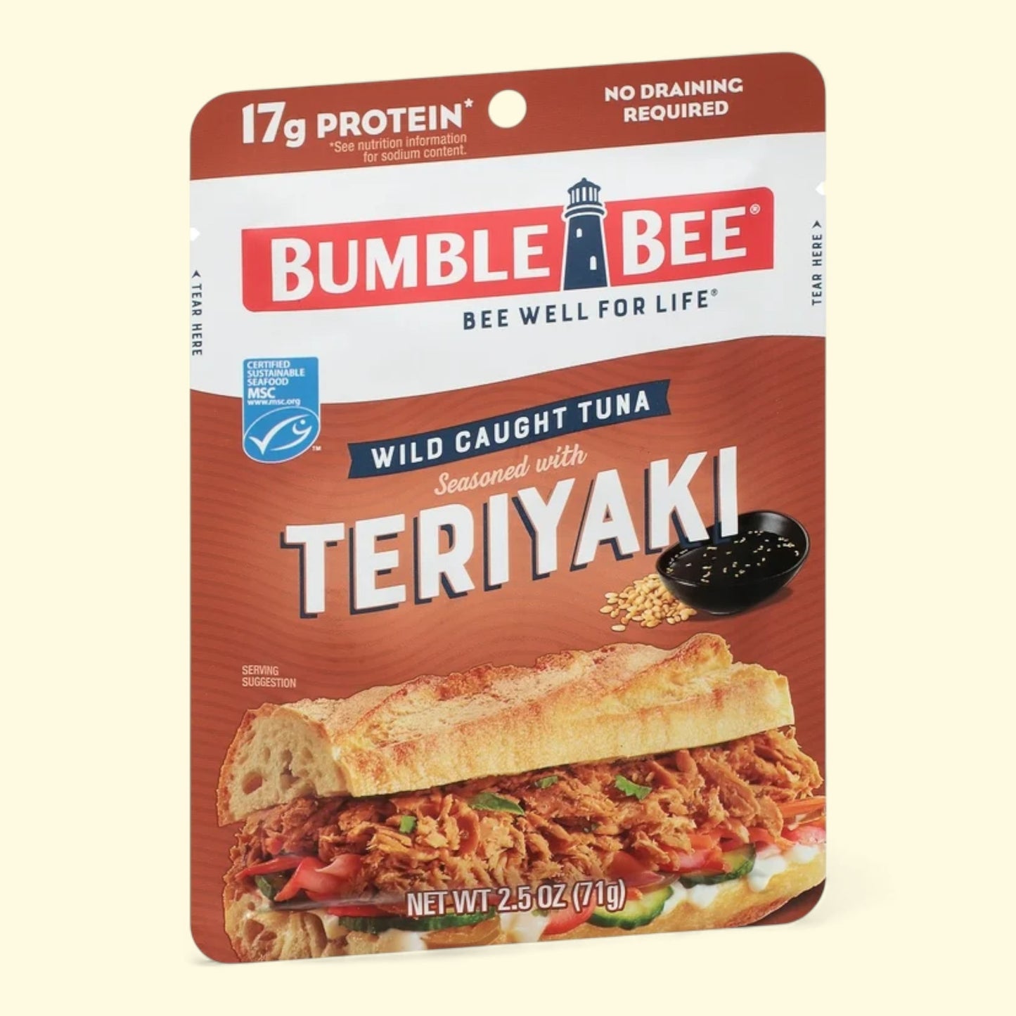 Bumble Bee Teriyaki Tuna, 2.5 oz — authentic US product shipped worldwide by Treatspree