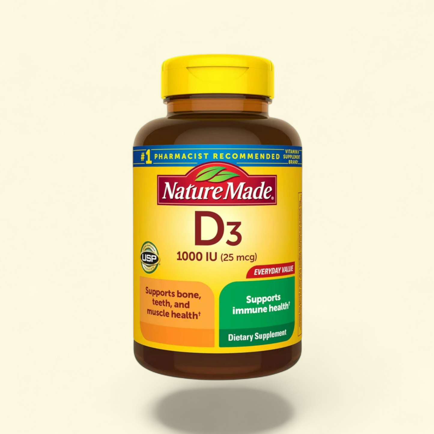 Nature Made Vitamin D3 1000 IU Tablets, 350 Count