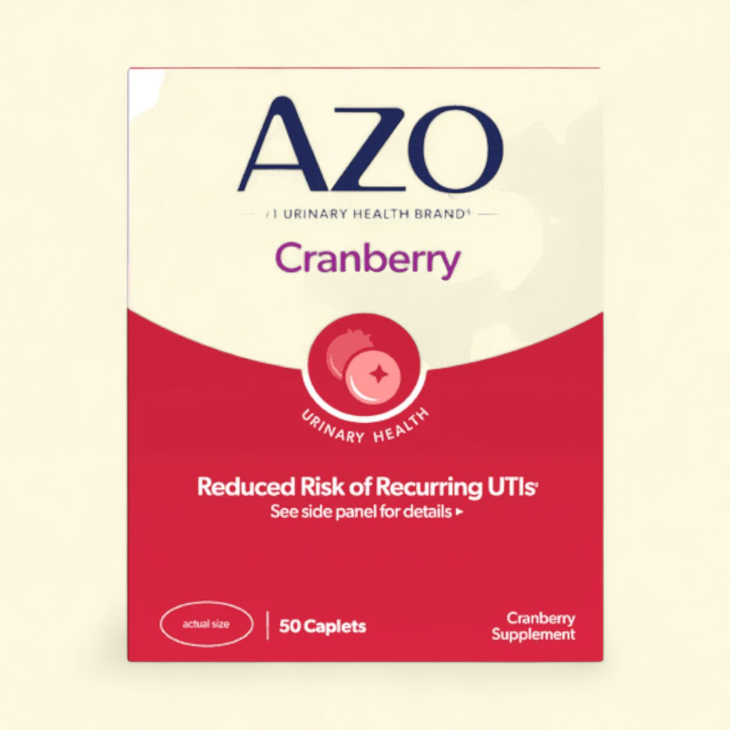 AZO Cranberry Urinary Tract Health Dietary Supplement, 50 Count