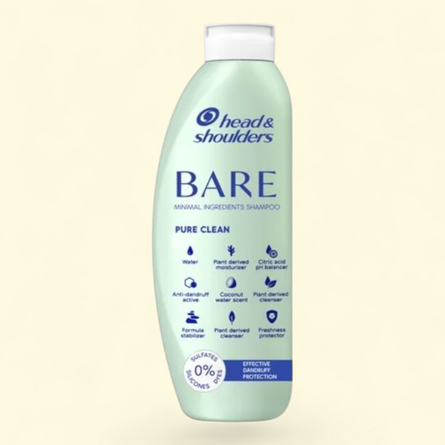 Head and Shoulders Bare Pure Clean Shampoo, 13.5 FL oz