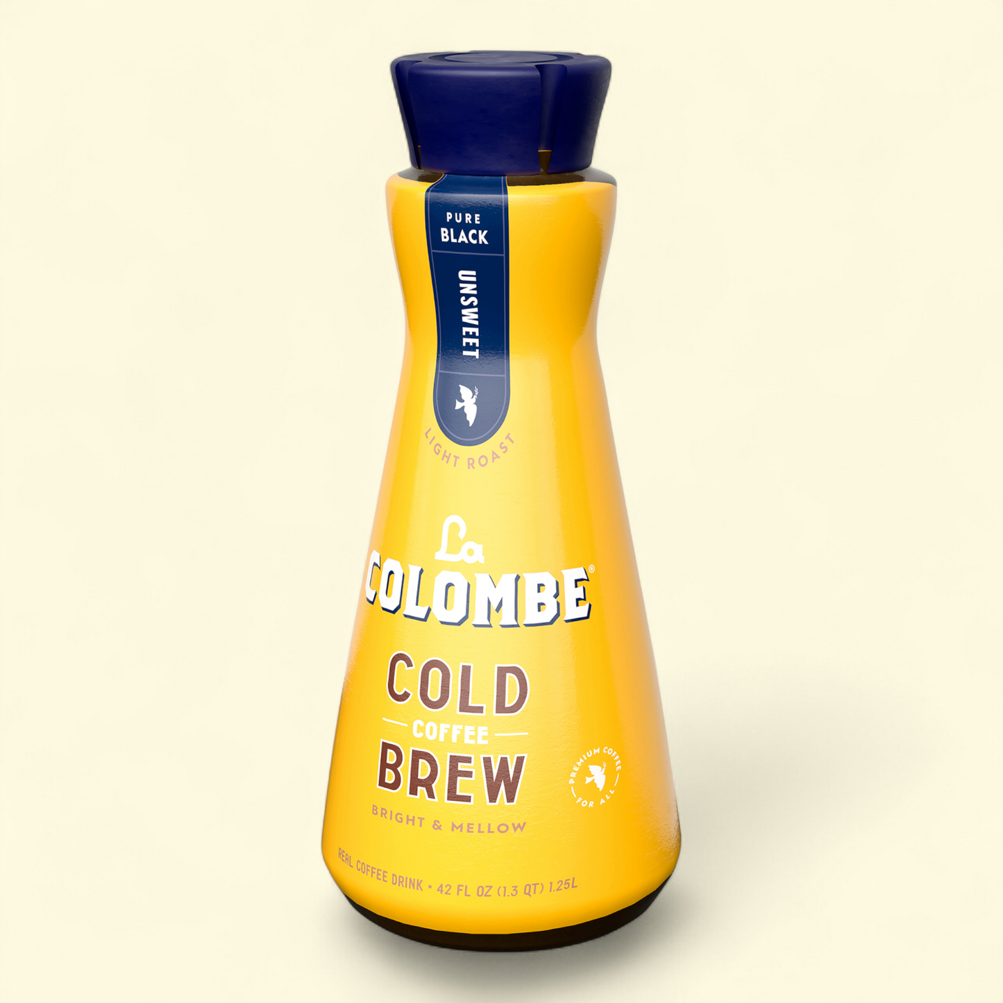 La Colombe Pure Black Cold Brew Iced Coffee, Unsweet, Light Roast, 42 fl oz