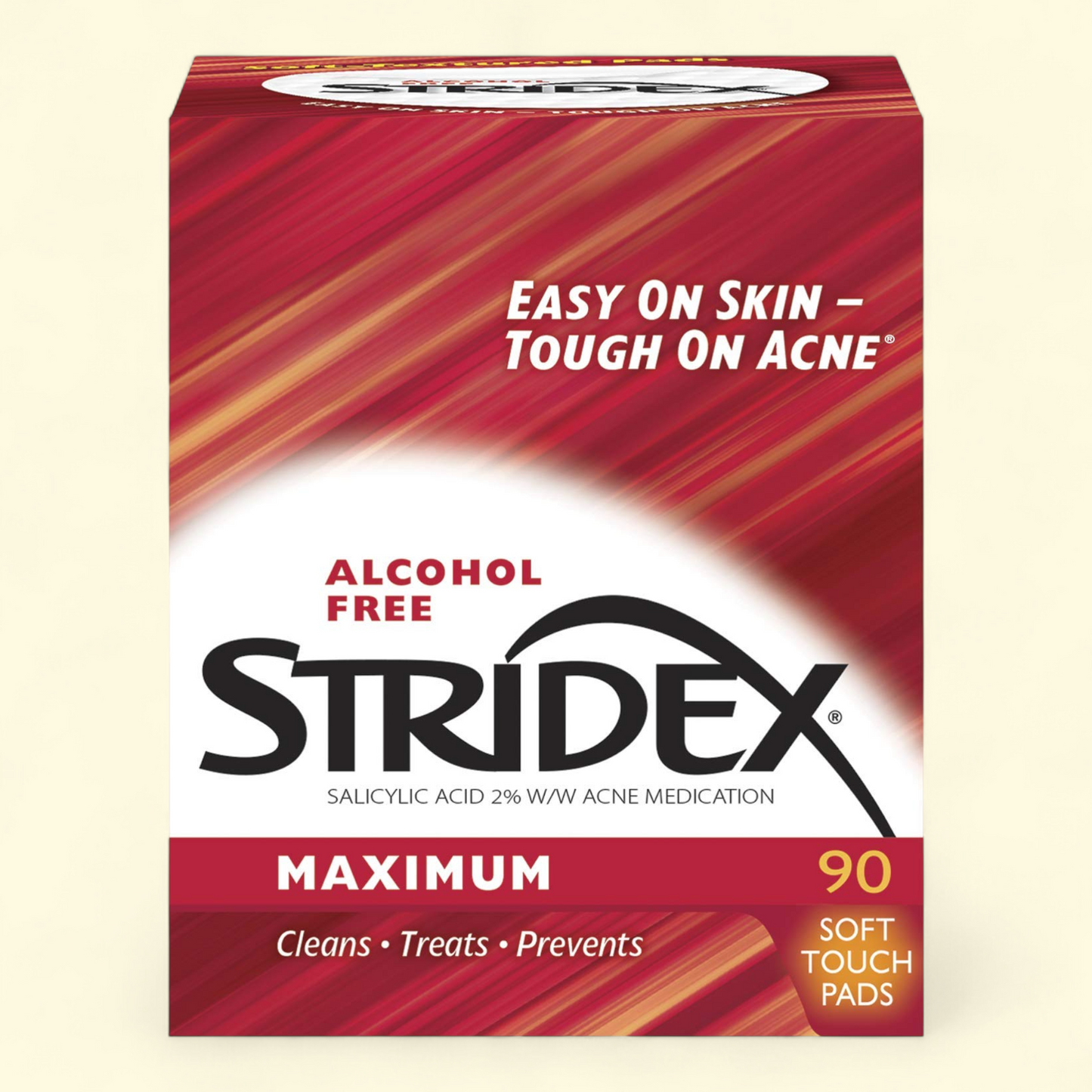 Lingettes Stridex contre l'acné, paquet de 90