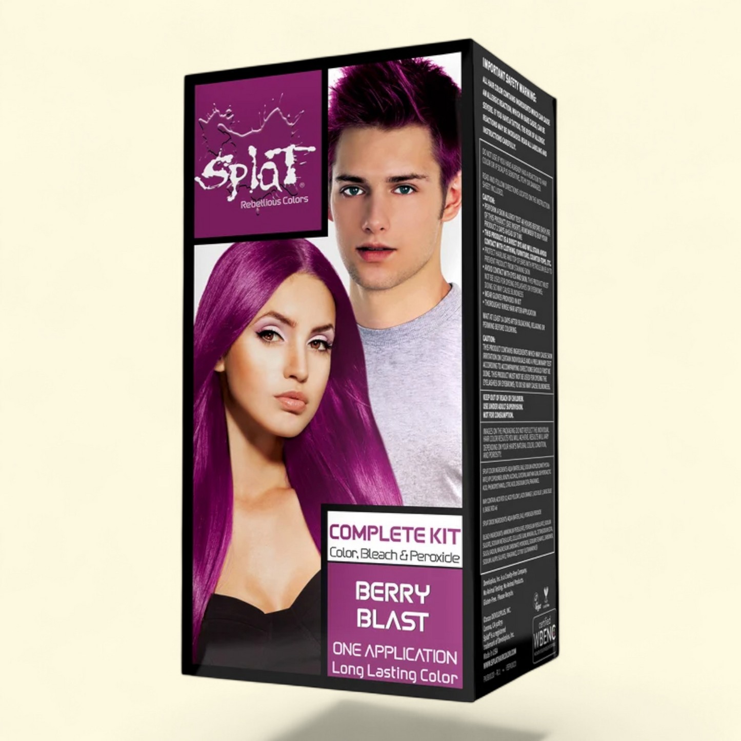 Splat Hair Color Kit, Semi-Permanent Magenta Pink, Unisex, 1 kit — authentic US product shipped worldwide by Treatspree