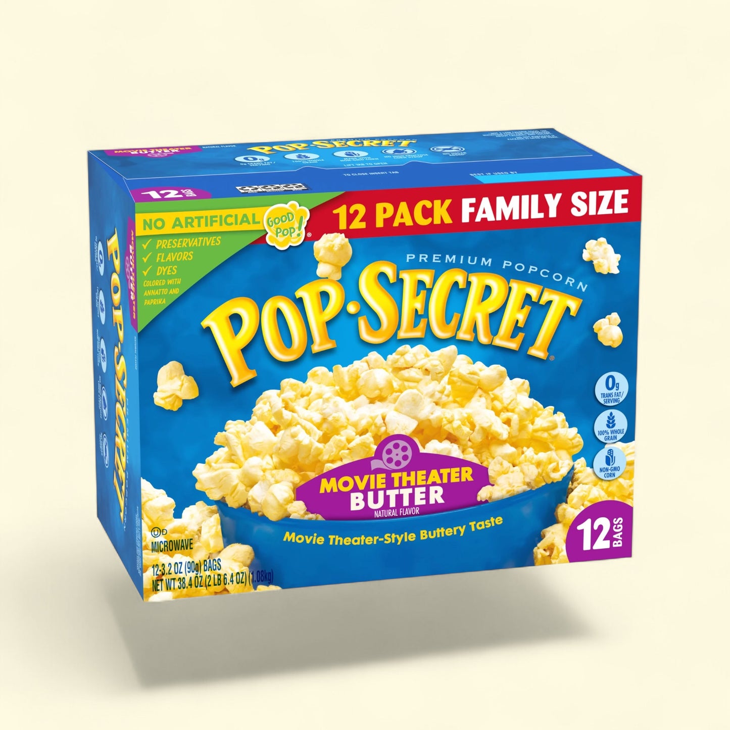 Box of Pop Secret Movie Theater Butter popcorn
