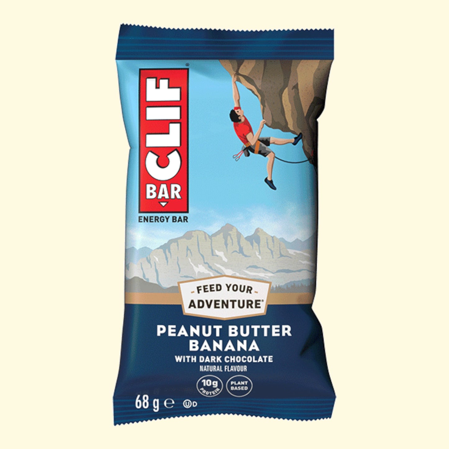 Clif Bar peanut butter banana energy bar packaging