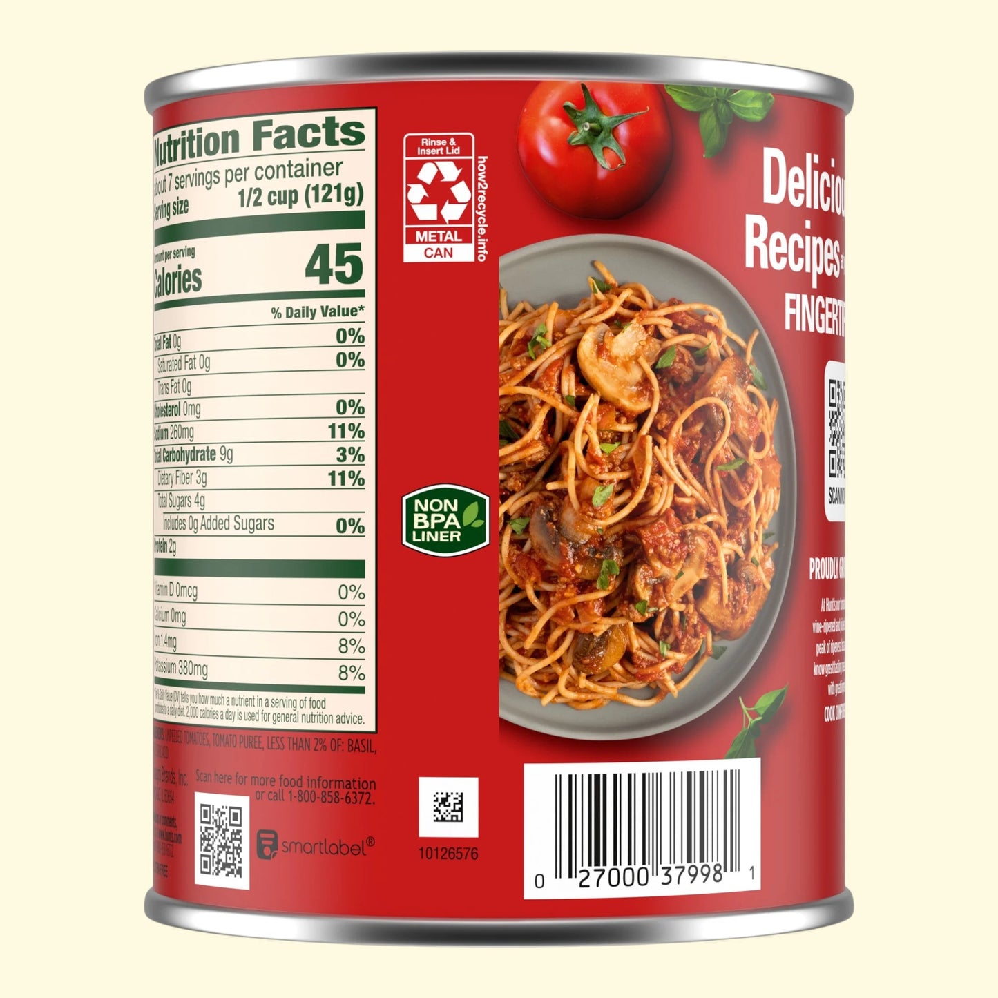 Hunt's Crushed Tomatoes with Basil, 28 oz — authentic US product shipped worldwide by Treatspree